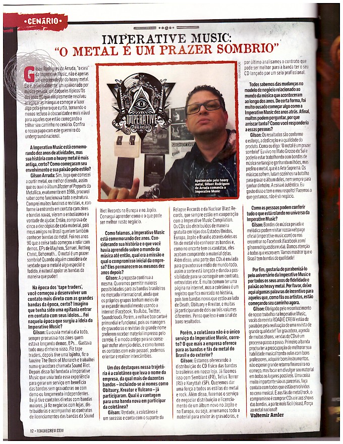 Hot News! Roadie Crew Magazine