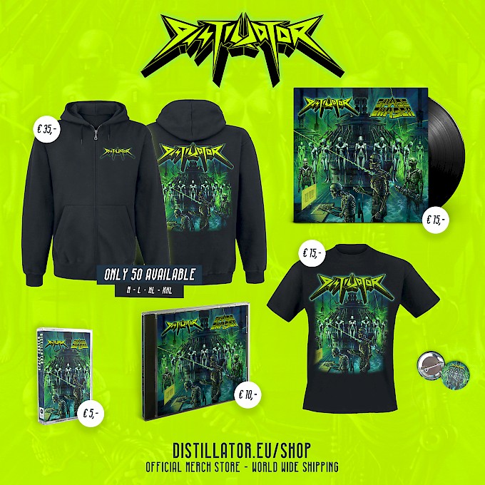 DISTILLATOR New release and merchandise
