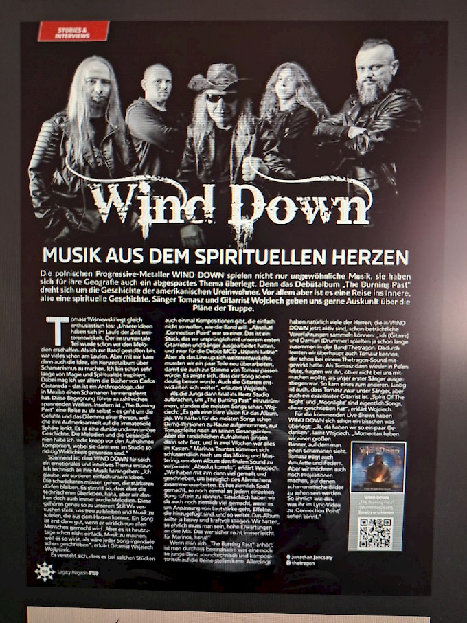 Revista alemã Legacy / WIND DOWN Revista alemã Legacy / WIND DOWN